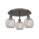 A thumbnail of the Innovations Lighting 516-3C-10-18 Belfast Flush Oil Rubbed Bronze / Clear Crackle