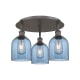 A thumbnail of the Innovations Lighting 516-3C-11-18 Bella Flush Oil Rubbed Bronze / Princess Blue