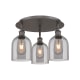 A thumbnail of the Innovations Lighting 516-3C-11-18 Bella Flush Oil Rubbed Bronze / Light Smoke