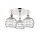 A thumbnail of the Innovations Lighting 516-3C-11-20 Athens Deco Swirl Flush Polished Nickel / Clear Deco Swirl