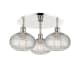 A thumbnail of the Innovations Lighting 516-3C-10-20 Ithaca Flush Polished Nickel / Clear Ithaca