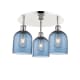 A thumbnail of the Innovations Lighting 516-3C-11-18 Bella Flush Polished Nickel / Princess Blue