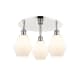 A thumbnail of the Innovations Lighting 516-3C-10-18 Cindyrella Flush Polished Nickel / Cased Matte White