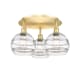 A thumbnail of the Innovations Lighting 516-3C-11-20 Rochester Flush Satin Gold / Clear