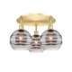 A thumbnail of the Innovations Lighting 516-3C-11-20 Rochester Flush Satin Gold / Light Smoke