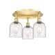 A thumbnail of the Innovations Lighting 516-3C-11-18 Bella Flush Satin Gold / Seedy