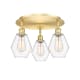 A thumbnail of the Innovations Lighting 516-3C-10-18 Cindyrella Flush Satin Gold / Clear