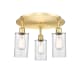 A thumbnail of the Innovations Lighting 516-3C-10-16 Clymer Flush Satin Gold / Clear