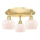 A thumbnail of the Innovations Lighting 516-3C-8-19 Fenton Flush Satin Gold / Matte White