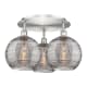 A thumbnail of the Innovations Lighting 516-3C 13 22 Athens Deco Swirl Semi-Flush Satin Nickel