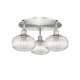 A thumbnail of the Innovations Lighting 516-3C-10-20 Ithaca Flush Satin Nickel / Clear Ithaca