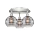 A thumbnail of the Innovations Lighting 516-3C-11-20 Rochester Flush Satin Nickel / Light Smoke