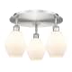 A thumbnail of the Innovations Lighting 516-3C-10-18 Cindyrella Flush Satin Nickel / Cased Matte White