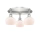 A thumbnail of the Innovations Lighting 516-3C-8-19 Fenton Flush Satin Nickel / Matte White