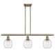A thumbnail of the Innovations Lighting 516-3I-10-36 Belfast Linear Antique Brass / Deco Swirl
