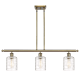 A thumbnail of the Innovations Lighting 516-3I-10-36 Cobbleskill Linear Antique Brass / Deco Swirl