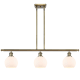 A thumbnail of the Innovations Lighting 516-3I-10-36 Athens Linear Antique Brass / Matte White