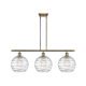 A thumbnail of the Innovations Lighting 516-3I-13-37 Athens Linear Antique Brass / Clear Deco Swirl