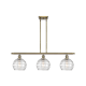A thumbnail of the Innovations Lighting 516-3I-11-36 Athens Linear Antique Brass / Clear Deco Swirl