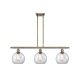 A thumbnail of the Innovations Lighting 516-3I-11-36 Athens Linear Antique Brass / Clear