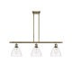 A thumbnail of the Innovations Lighting 516-3I-11-36 Bristol Linear Antique Brass / Clear