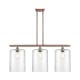A thumbnail of the Innovations Lighting 516-3I-10-36-L Cobbleskill Linear Antique Copper / Clear