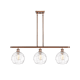 A thumbnail of the Innovations Lighting 516-3I-11-36 Athens Linear Antique Copper / Clear Water Glass