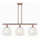 A thumbnail of the Innovations Lighting 516-3I-13-37-White Mouchette-Indoor Pendant Antique Copper / White Mouchette