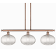 A thumbnail of the Innovations Lighting 516-3I-10-37 Ithaca Pendant Antique Copper / Clear Ithaca