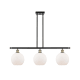 A thumbnail of the Innovations Lighting 516-3I-11-36 Athens Linear Black Antique Brass / Matte White