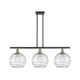 A thumbnail of the Innovations Lighting 516-3I-13-37 Athens Linear Black Antique Brass / Clear Deco Swirl