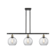 A thumbnail of the Innovations Lighting 516-3I-11-36 Athens Linear Black Antique Brass / Clear