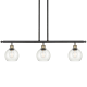 A thumbnail of the Innovations Lighting 516-3I-10-36 Athens Linear Black Antique Brass / Seedy