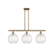 A thumbnail of the Innovations Lighting 516-3I-13-37 Athens Linear Brushed Brass / Clear Water Glass