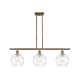 A thumbnail of the Innovations Lighting 516-3I-11-36 Athens Linear Brushed Brass / Clear Water Glass