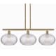 A thumbnail of the Innovations Lighting 516-3I-12-39 Ithaca Pendant Brushed Brass / Clear Ithaca