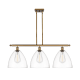 A thumbnail of the Innovations Lighting 516-3I-14-39 Bristol Linear Brushed Brass / Clear