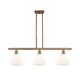 A thumbnail of the Innovations Lighting 516-3I-11-36 Bristol Linear Brushed Brass / Matte White