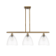 A thumbnail of the Innovations Lighting 516-3I-13-36 Bristol Linear Brushed Brass / Clear