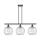 A thumbnail of the Innovations Lighting 516-3I-13-37 Athens Linear Matte Black / Clear Deco Swirl