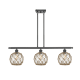 A thumbnail of the Innovations Lighting 516-3I Farmhouse Rope Matte Black / Clear Glass with Brown Rope