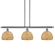 A thumbnail of the Innovations Lighting 516-3I-11-36 Woven Rattan Linear Polished Chrome / Natural