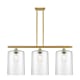 A thumbnail of the Innovations Lighting 516-3I-10-36-L Cobbleskill Linear Satin Gold / Clear