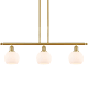 A thumbnail of the Innovations Lighting 516-3I-10-36 Athens Linear Satin Gold / Matte White