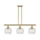 A thumbnail of the Innovations Lighting 516-3I-11-36 Athens Linear Clear Deco Swirl / Satin Gold
