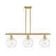 A thumbnail of the Innovations Lighting 516-3I-11-36 Athens Linear Satin Gold / Clear Water Glass