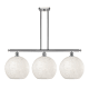 A thumbnail of the Innovations Lighting 516-3I-14-39-White Mouchette-Indoor Pendant Brushed Satin Nickel / White Mouchette