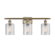 A thumbnail of the Innovations Lighting 516-3W-10-26 Cobbleskill Vanity Clear / Antique Brass