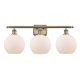 A thumbnail of the Innovations Lighting 516-3W-13-26 Athens Vanity Antique Brass / Matte White