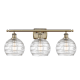 A thumbnail of the Innovations Lighting 516-3W-11-26 Athens Vanity Clear Deco Swirl / Antique Brass